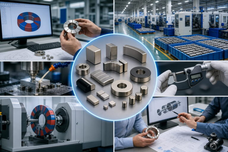 Unterstützung bei der Herstellung kundenspezifischer NdFeB-Magnete