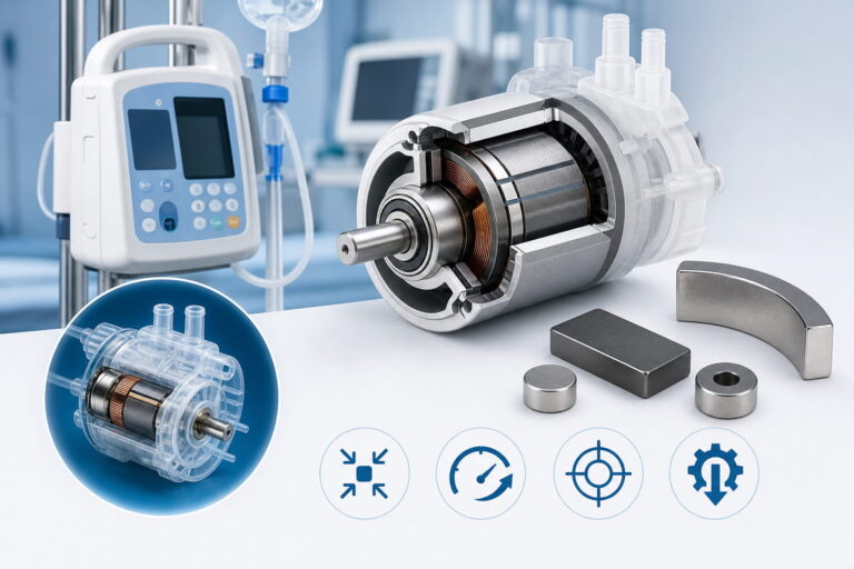 Magnete für medizinische Geräte 3 Magnet für medizinische Pumpen und Motorsysteme