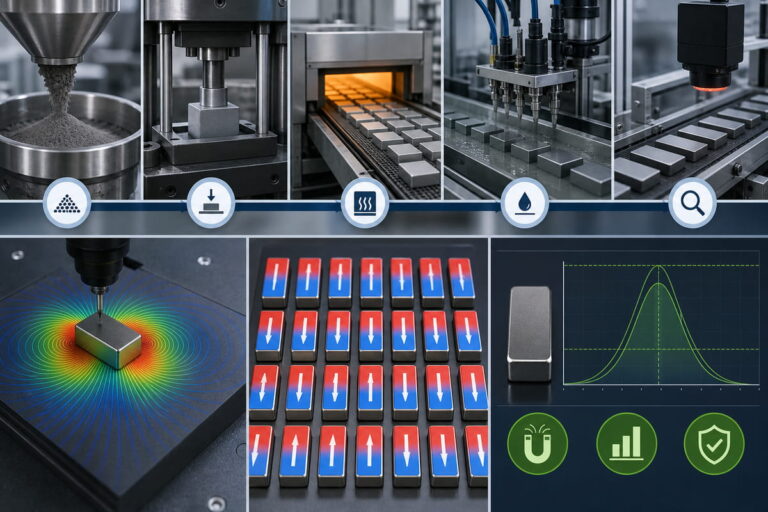 Qualitätsziele für die fertigungsbegleitende Qualitätskontrolle von NdFeB-Magneten