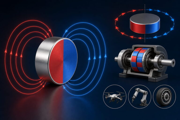 Neodym-Magnet – Diametrische Magnetisierung – Wesentliche Merkmale