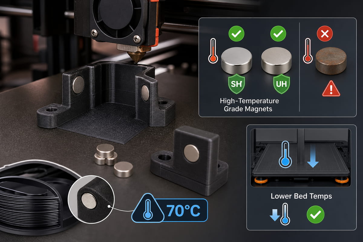 3D-Druck mit eingebetteten Neodym-Magneten