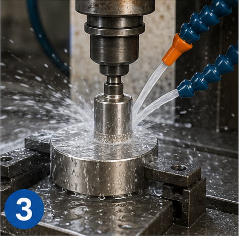 Kann man ein Loch in einen Neodym-Magneten bohren? 10 Kontinuierliche Wasserkühlung