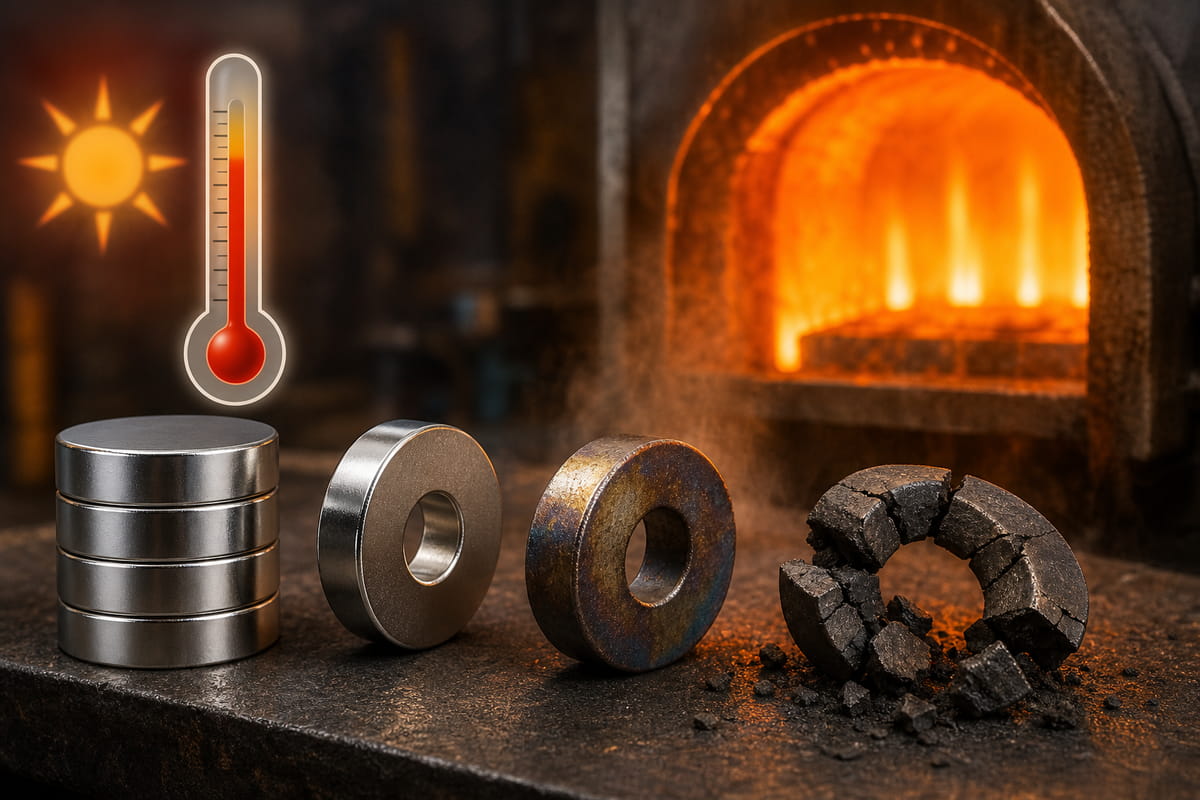 Wie lange halten Neodym-Magnete? 4 Hohe Temperaturen, die die Lebensdauer von Neodym-Magneten verkürzen