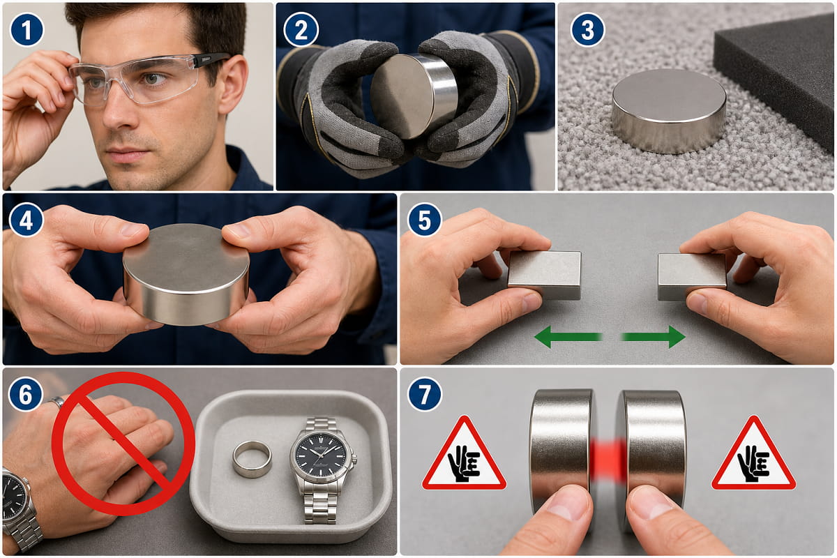 So lagern Sie Neodym-Magnete: Der ultimative Sicherheitsleitfaden 12 So transportieren Sie Neodym-Magnete sicher