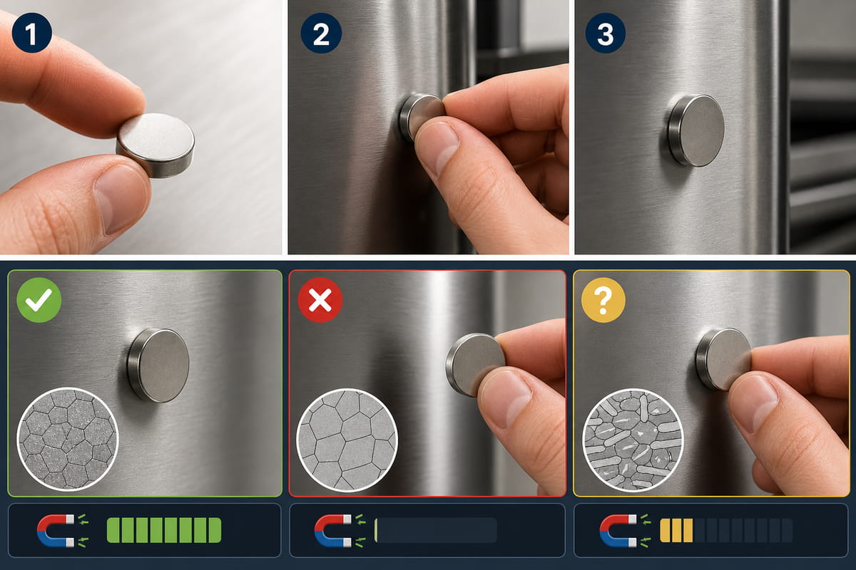 Haften Neodym-Magnete an Edelstahl? 7 So prüfen Sie Ihren Edelstahl