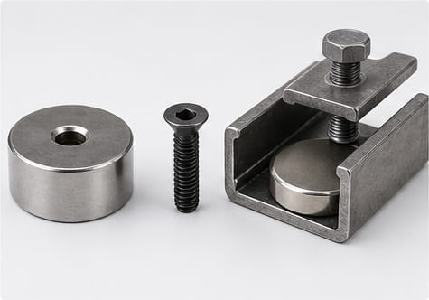 Mechanische Befestigung mit Neodym-Magneten