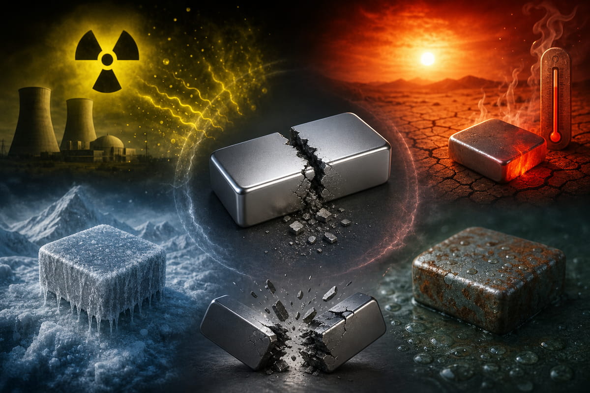 Wie lange halten Neodym-Magnete? 8 Strahlung und extreme Bedingungen, die die Lebensdauer von Neodym-Magneten verkürzen