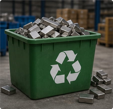 Recycling und Schrottverarbeitung