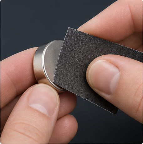 Welcher Kleber eignet sich für Neodym-Magnete? (Tipps von Profis) 9 Den Magneten abreiben