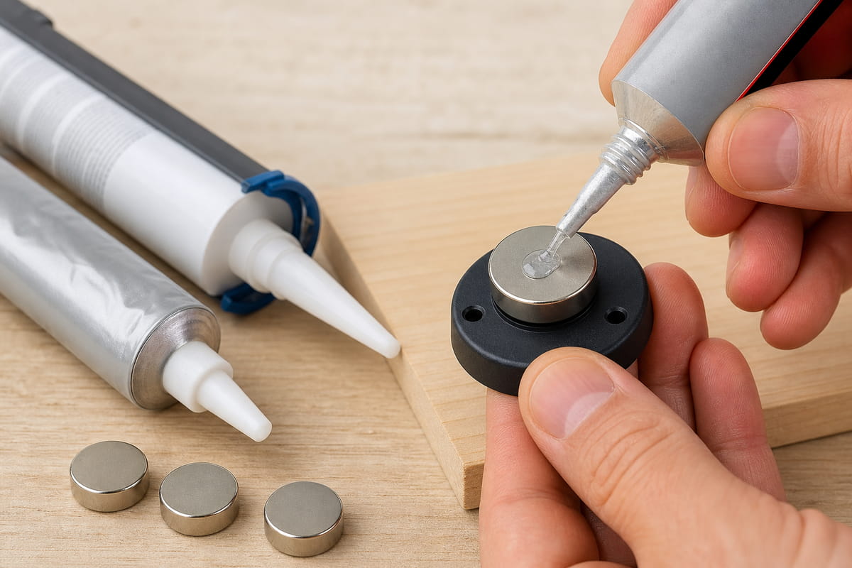 Welcher Klebstoff eignet sich für Neodym-Magnete (Profi-Tipps) 7 Verwenden Sie E6000 oder Silikonkleber, um Neodym-Magnete zu verkleben