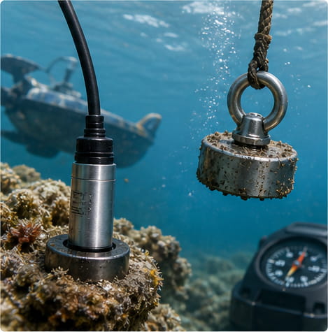 Wasserdichter Magnet für den Schiffsbau