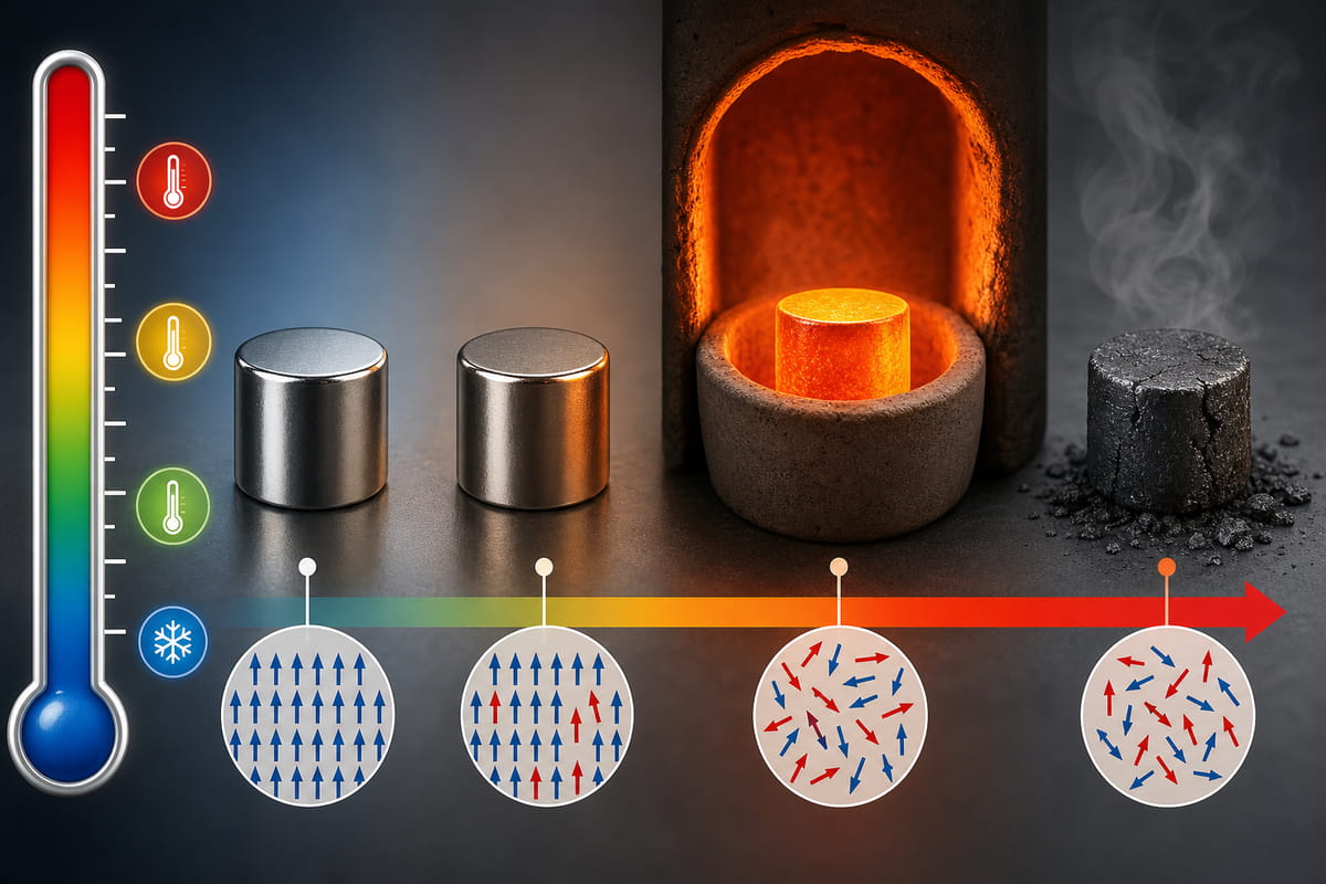 Bei welcher Temperatur verlieren Neodym-Magnete ihre Magnetkraft?