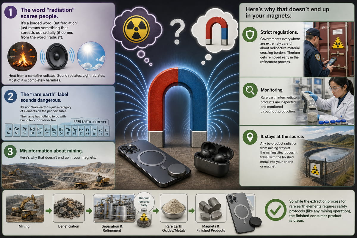 Warum Menschen Magnetismus mit Radioaktivität verwechseln