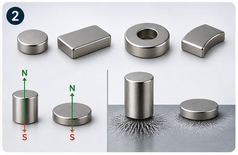 Was ist ein N52-Magnet? Stärke, Eigenschaften, Sicherheit und Anwendungsbereiche 16 Berücksichtigen Sie Größe und Form