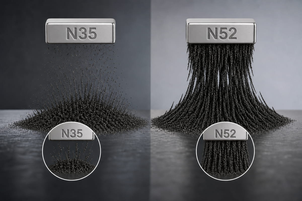 Was ist ein N52-Magnet? Stärke, Eigenschaften, Sicherheit und Anwendungsbereiche 4 Wie stark ist ein N52-Magnet?