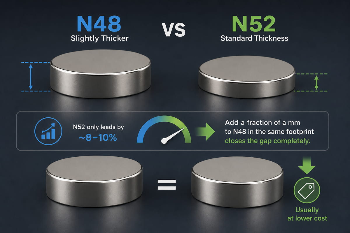 N48 vs. N52 – Alternative Magnetgrößen