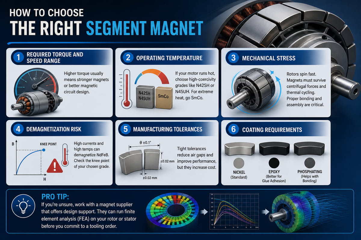 Was sind Segmentmagnete? Materialien, Anwendungsbereiche und Auswahlhilfe 12 So wählen Sie den richtigen Segmentmagneten aus