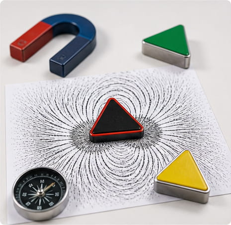 Was sind dreieckige Magnete? Anwendungsbereiche, Güteklassen, Magnetisierung und Tipps zum Kauf 9 Dreieckiger Magnet für Lehre und Forschung